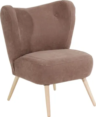 Produktbild von Sessel Kathy Bezug Veloursstoff Buche natur / sahara 22647