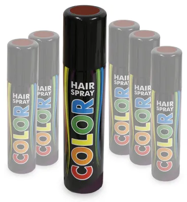 Produktbild von Hairspray Color in verschiedenen Farben buntes Haarspray Haarschmuck farbig (Braun)