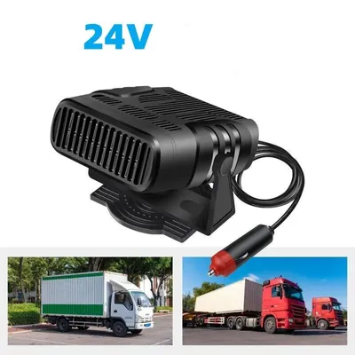 Produktbild von Auto-Heizlüfter 200 W, 24 V, 2 Heizstufen, tragbarer Defroster & Entfroster für Lkw, Frontscheiben-Heizung – Lkw