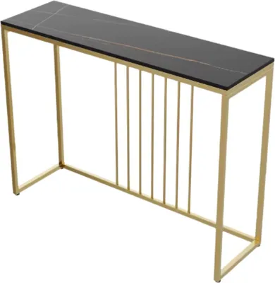 Zdjęcie produktu dla Eleganckie stoliki konsolowe – stolik ścienny z szufladami – biały marmur i złoto – półka / stolik pomocniczy – 100 cm