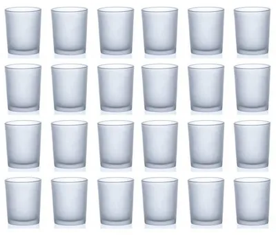 Produktbild von 24er Set Teelichthalter Gläser PROMO FROSTED H. 6,6cm D. 5,5cm Sandra Rich