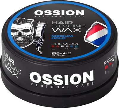 Image de Cire coiffante Ossion Barber Line, tenue moyenne, 150 ml