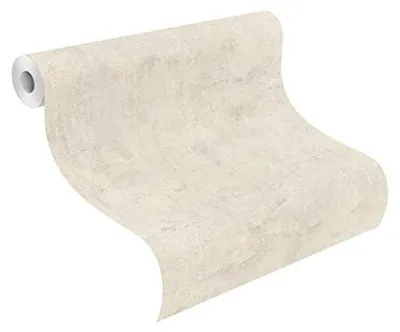 Produktbild von Vliestapete Rasch 10,05 m x 0,53 m Weiß Creme Tapete Wanddekoration 407358