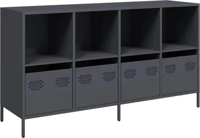 Produktbild von Sideboard Anthrazit 135x39x73,5 cm Kaltgewalzter Stahl