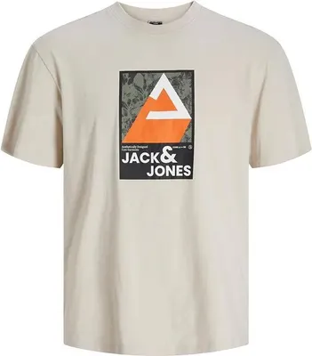 Produktbild von Jack & Jones 12256682 Kurzarm-t-shirt Beige M Herren Beige M