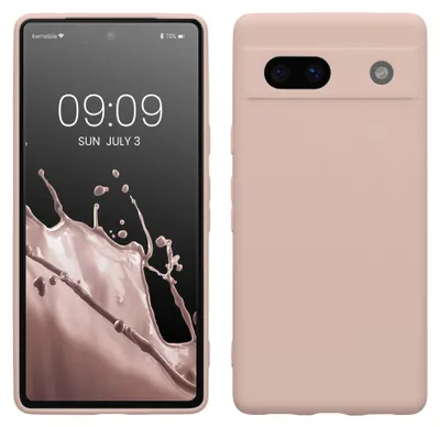 Produktbild von kwmobile Handyhülle für Google Pixel 7a Hülle - weiches Handy Silikon Case - Schutzhülle Cover - Coconut Swirl