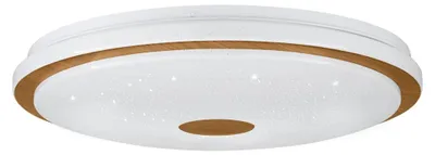 Image de Eglo 900599 LANCIANO 1 LED plafonnier 35W Ø480mm blanc brun blanc télécommande couleur de lumière contrôlable dimmable