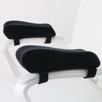 Produktbild von Unyqoos® Ergonomische Armlehnen-Kissen aus Memory Foam – druckentlastend, für Büro- und Gamingstühle, optimale Unterstützung für Ellenbogen & Unterarme