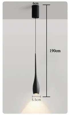Immagine prodotto di Lampada a sospensione, altezza regolabile, temperatura di colore regolabile, 6W