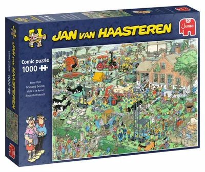 Produktbild von Jan van Haasteren Bauernhof Besuch 1000 Teile Puzzle