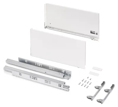 Immagine prodotto di Emuca Vertex 3D cassetto 60 kg altezza 242 mm, profondità 500 mm, bianco, acciaio