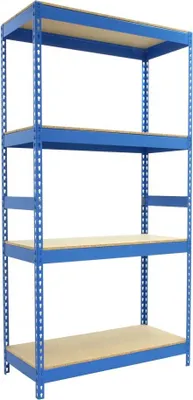 Produktbild von PROREGAL Schwerlastregal WOOD YETI LIGHT FIVE | HxBxT 200x120x60cm | Fachlast 300kg | Blau