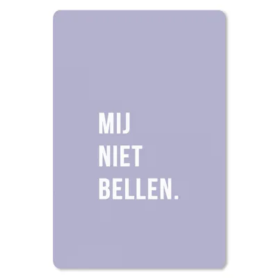 Produktbild von MuchoWow® Mauspad Mousepad Zitate - Sprichwörter - Ruf mich nicht an. - Violett - Weiß 18x27 cm - Mousepads - Maus Mat - Pad - Mausunterlage