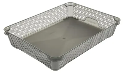 Produktbild von keeeper Stapelkorb DIN A4 36x26.5x7 cm Mirko Grau Crystal Grey