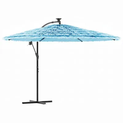 Produktbild von vidaXL Sonnenschirm mit Stahlmast Blau 290x290x238 cm