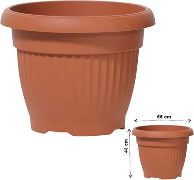 Zdjęcie produktu dla Okrągła doniczka TERRA 55 cm - Kolor: terakota
