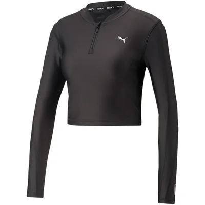 Produktbild von PUMA Fit Eversculpt 1/4-Zip Sweatshirt Damen 01 - puma black M