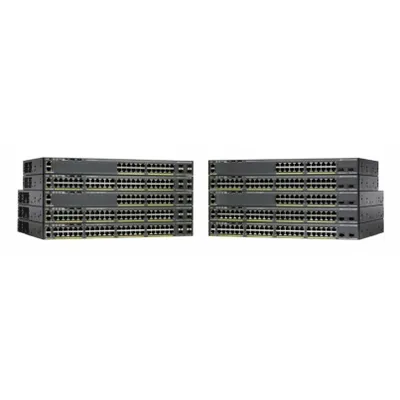 Produktbild von Cisco Catalyst WS-C2960X-24TS-LL, Managed, L2/L3, Gigabit Ethernet (10/100/1000), Vollduplex, Rack-Einbau