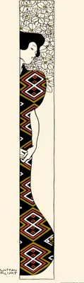 Produktbild von Gustav Klimt Kunstdruck Bild - Silhouette II, 1912 (91 x 30 cm)
