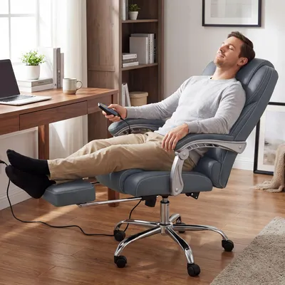 Produktbild von Bürostuhl Pacific Echtleder mit Massagefunktion
