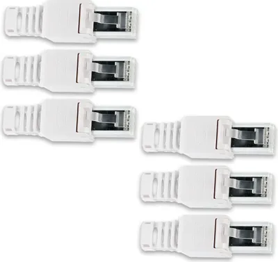 Produktbild von Netzwerkstecker 6x CAT 6A RJ45 Netzwerk Stecker werkzeuglos CAT7 CAT6 CAT5 Kabel