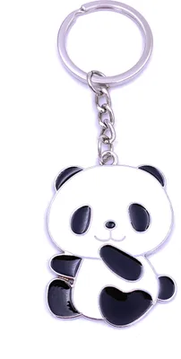 Immagine prodotto di Onwomania Orso Panda Orso Panda Portachiavi Portachiavi in metallo