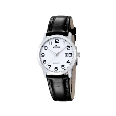 Produktbild von Lotus Uhr Damen 18240/1 Lederband schwarz Armbanduhr Datum