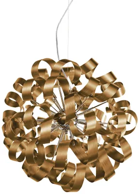 Obrázek produktu pro Závěsné svítidlo RIBBON 12xG9/33W, zlatá barva, Ø: 60 H: 120 cm, patice G9