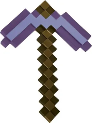 A Minecraft Enchanted Pickaxe toy.