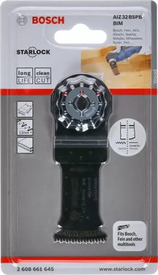 Produktbild von Bosch AIZ 32, Schneider, Hartholz, Laminat, Gipskarton, Polyvinylchlorid (PVC), Weichholz, Schwarz, Bosch, Replacement blade, 5 cm
