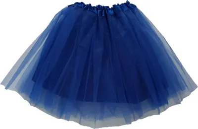 Produktbild von Tütü Tutu Ballettrock Tüll Tüllrock mit Unterrock Petticoat Ballett Rock mit Innenrock Fasching Blau