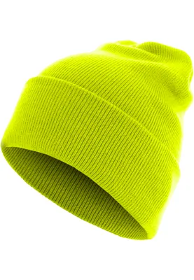 Produktbild von MSTRDS Beanie Beanie Basic Flap Long Version Neonyellow