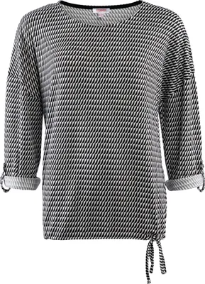 Produktbild von Stooker Women CARLY Damen Langarmshirt Loose Fit 44/46 black waves aop