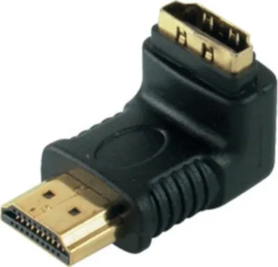 Produktbild von Adapter HDMI-St./HDMI-Buchse Abgang unten verg.