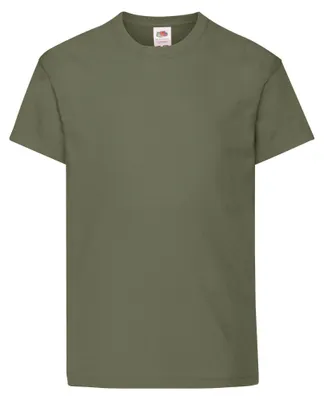 Immagine prodotto di Fruit of the Loom - Maglietta "Original" per bambini FK3081 (116) (verde oliva classico)