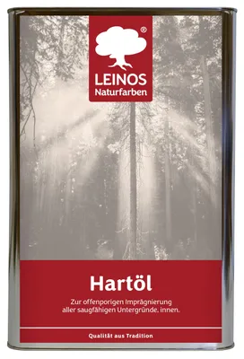 Produktbild von LEINOS Hartöl hell 10 l – Hartöl hell farblos innen, für helle Hölzer