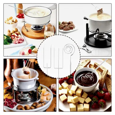 Produktbild von Set von 3 Pralinengabeln aus Edelstahl für Schokolade und Pralinen