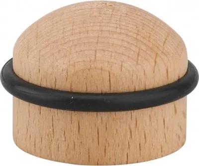 Image de Butoir à visser, fixation au sol, bois, Ø35x28mm - THIRARD