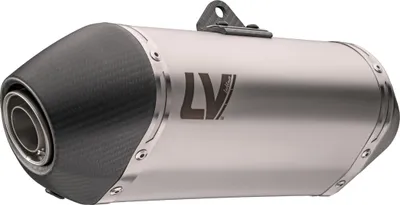 Produktbild von LeoVince Endschalldämpfer LV-14 mit Zulassung, Edelstahl, Carbon Kappe & Hitzeschild kompatibel mit Husqvarna Svartpilen 801 Bj. 2024 - 2026 E5+