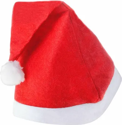 Obrázek produktu pro Vánoční čepice s bambulí 27x36 cm Santa červená