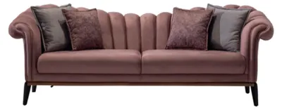 Produktbild von Dreisitzer Luxus 3 Sitzer Couch Polster Sofa Leder Stoff Textil Couchen Neu