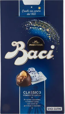 Produktbild von Baci Perugina Pralinen mit dunkler Schokolade und Haselnussfüllung Box, 1 Pack (1 x 200 g)
