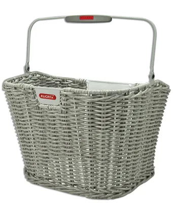Produktbild von KLICKfix Structura, Vorderseite, Fahrradkorb, Kunststoff, Grau, 16 l, 5 kg