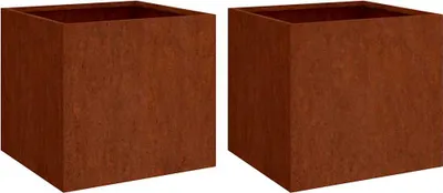 Produktbild von vidaXL Pflanzkübel 2 Stk. 32x30x29 cm Cortenstahl