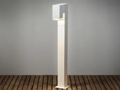 Produktbild von LED Wegeleuchte aus Alu zur Wegbeleuchtung und Gartenbeleuchtung, 100cm Weiß
