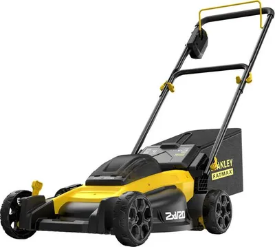 Imagen del producto de Cortacésped eléctrico Stanley Fatmax, 18V, 2 baterías de 4,0Ah, tecnología BL