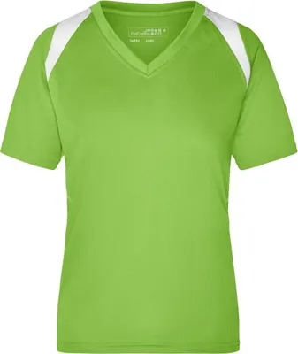 Produktbild von Ladies' Running-T Atmungsaktives Laufshirt lime-green/white, Gr. L