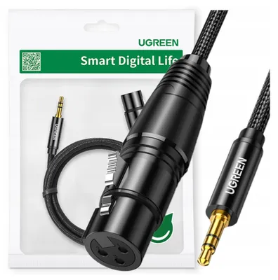 Immagine prodotto di Ugreen Cavo audio 3,5Mm Mini Jack (maschio) - Xlr (femmina) 1M Nero (Av182)