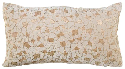 Rechteckkissen Polyester Creme 50x10x30 cm mit Reißverschluss