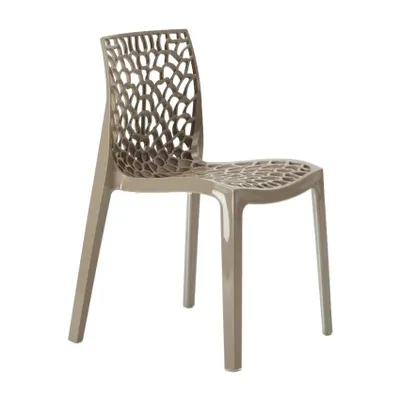 Produktbild von Bunte Designstühle Gruvyer Grand Soleil Außen Innenbereich Stühle Polypropylen - Beige